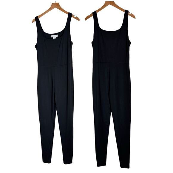 House of Harlow 1960 All Day Contour Sleeveless Black Jumpsuit Women’s Large - Picture 1 of 10